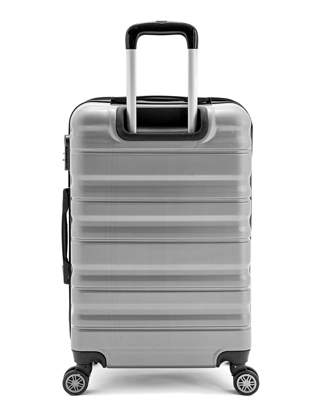 Gri Abs Baklava Desenli Valiz Seti-4