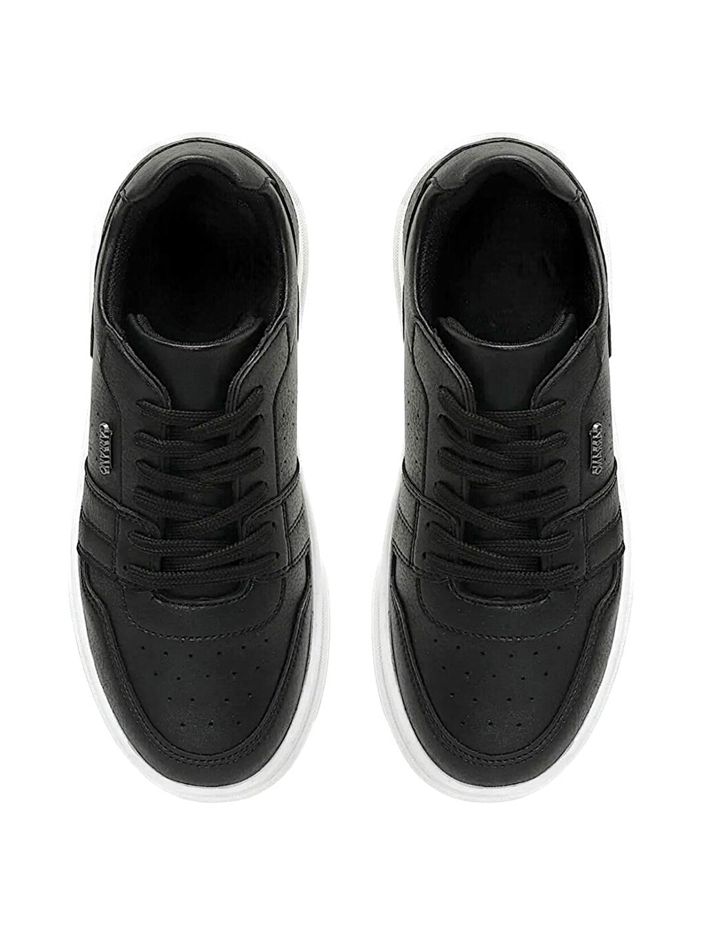 Erkek Spor Sneaker Ayakkabı Siyah - Beyaz-3