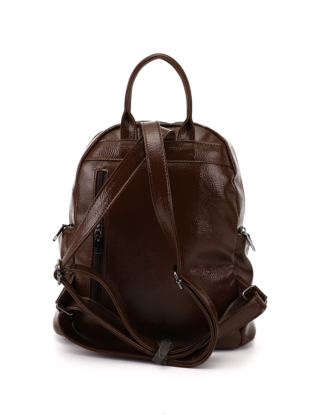 Kahverengi Kadın KAHVERENGİ El ve Sırt Çantası-3