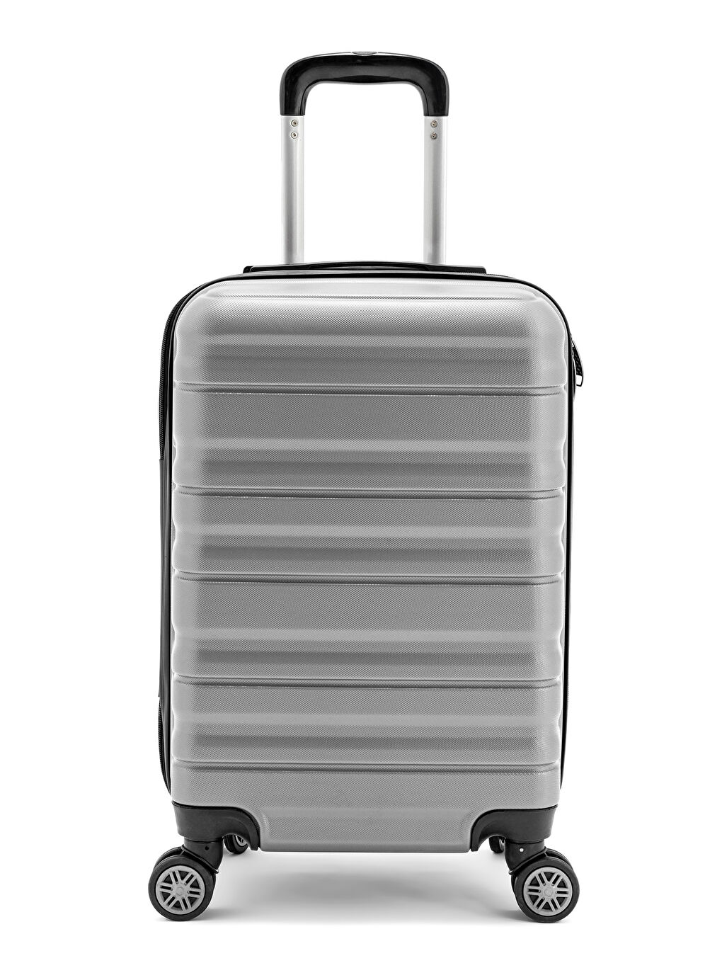 Gri Abs Baklava Desenli Valiz Seti-5