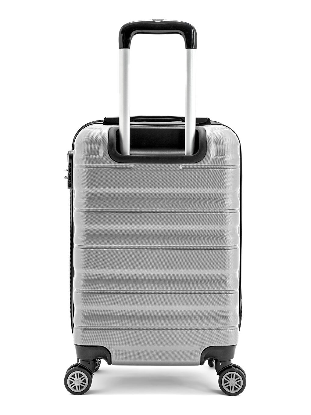 Gri Abs Baklava Desenli Valiz Seti-6