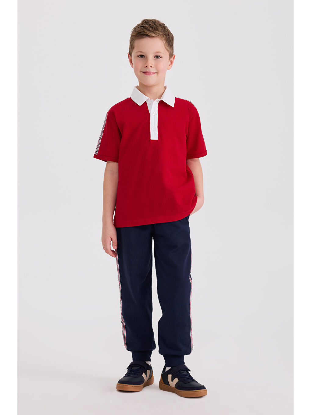 Erkek Çocuk Kısa Kollu Kırmızı Tişört