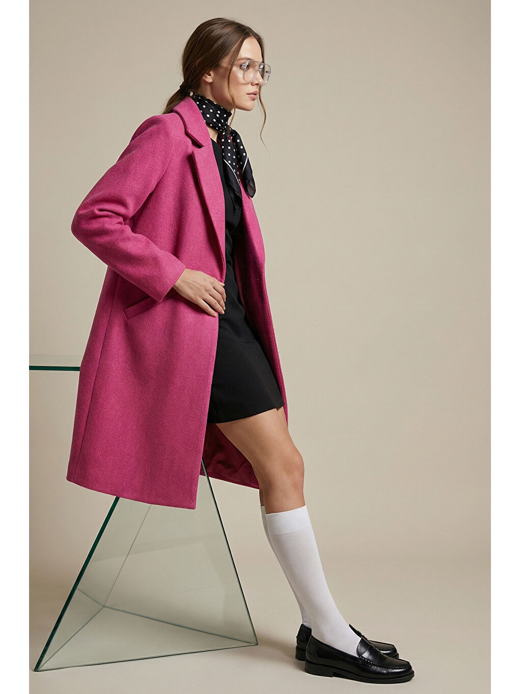 9085 Kaşe Kaban - A.Fuşya-3