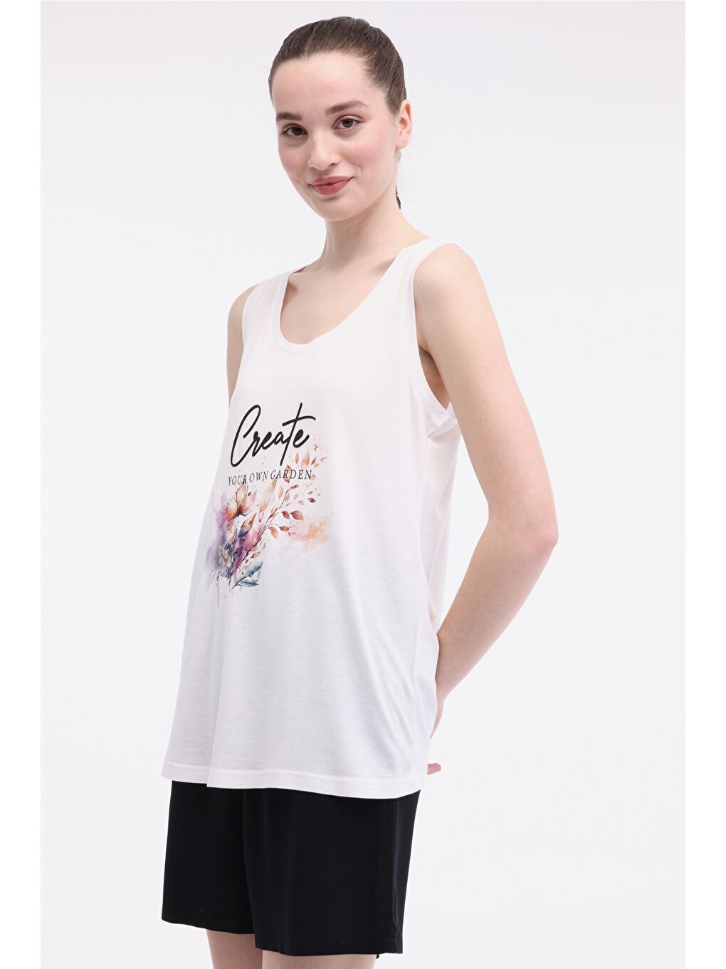 Bej WL GABY-B 10T7118 5FX Ekru Kadın Atlet