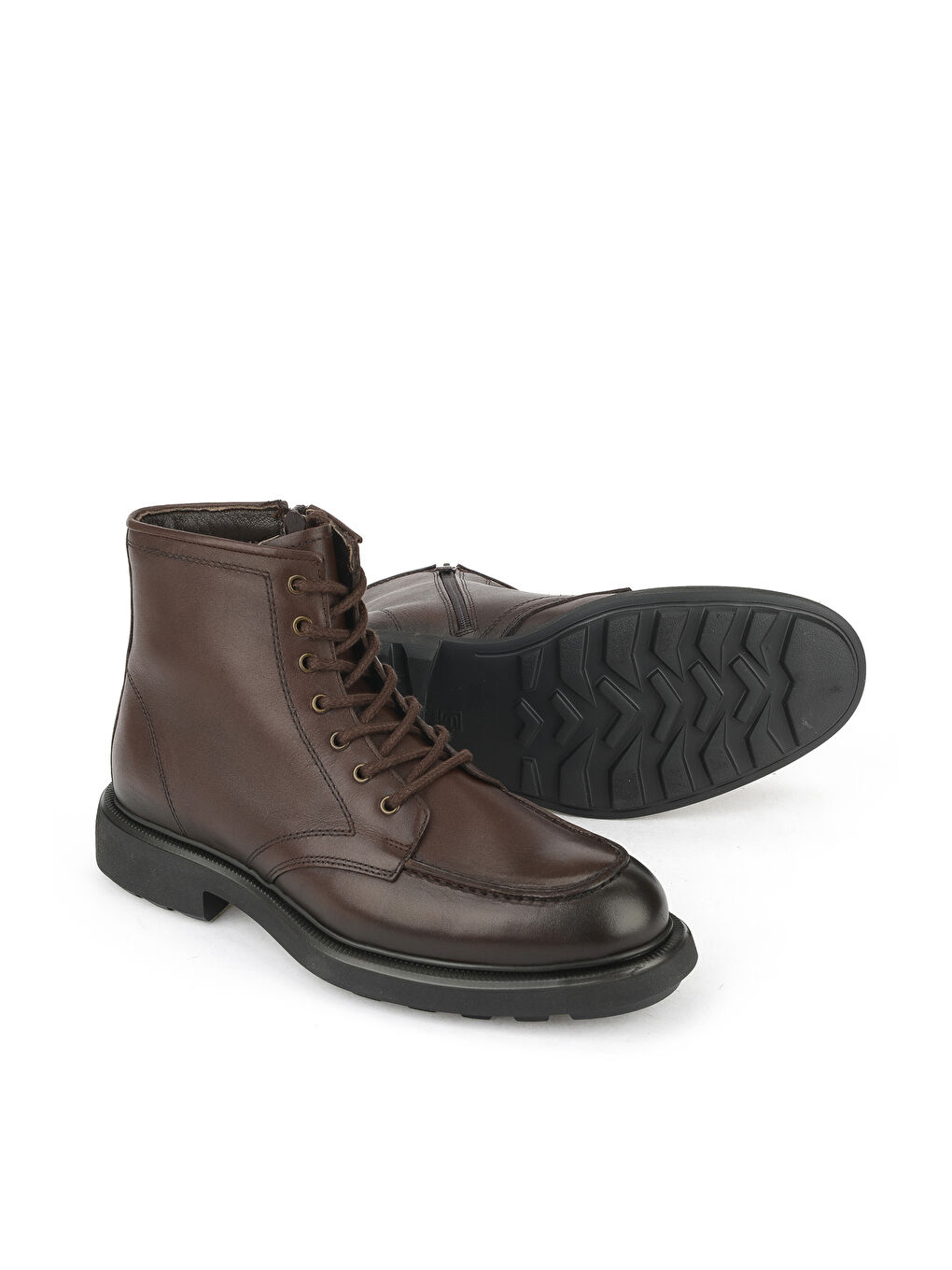 Kahverengi Erkek Hakiki Deri Bot 1531043Z4048 Kahve-3