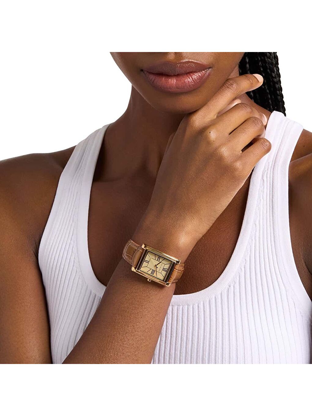 Kahverengi MK7584 Kadın Kol Saati-3