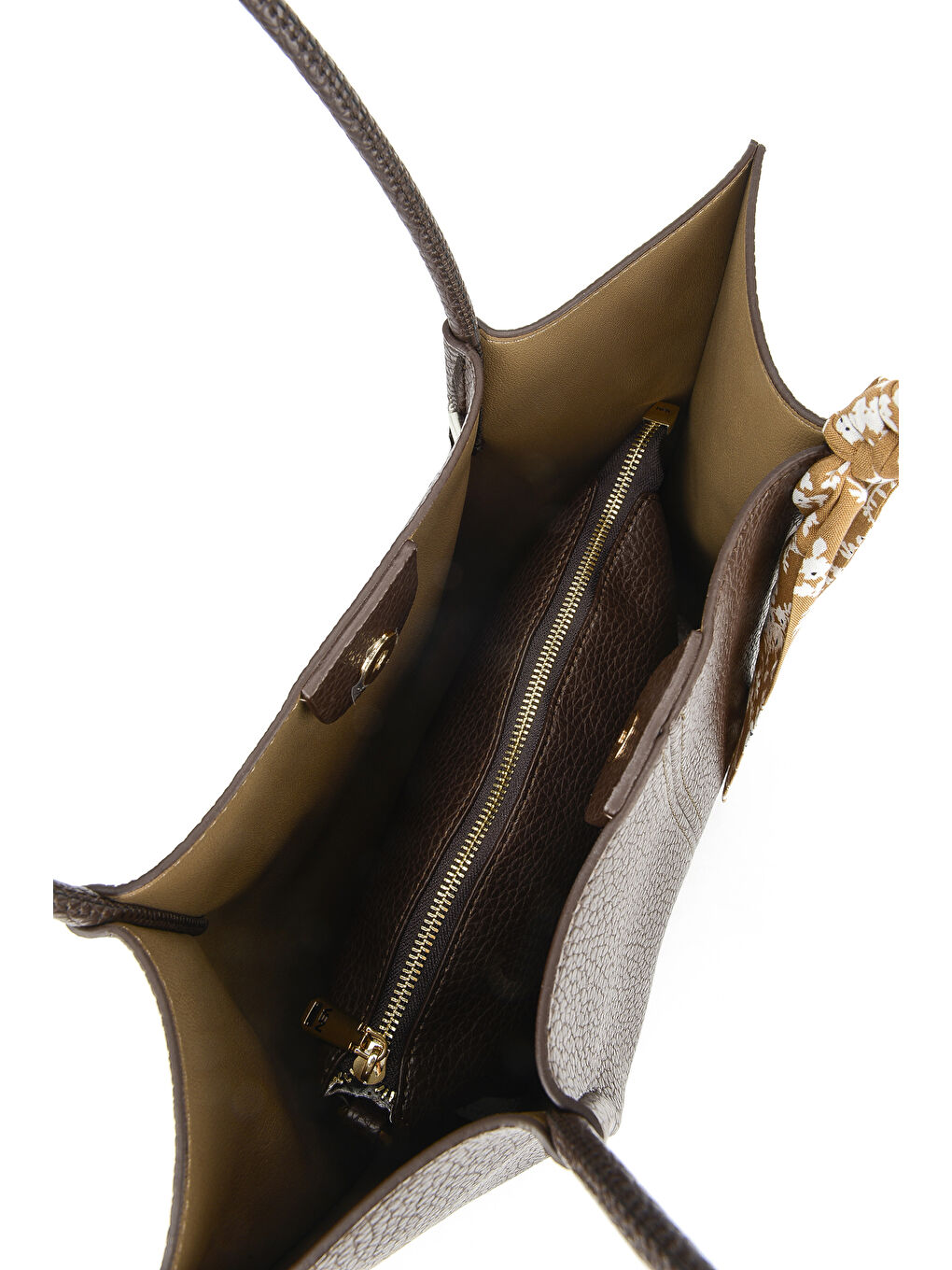 Kahverengi Kadın Omuz ve El Çantası 153979Z3093 Kahve-3