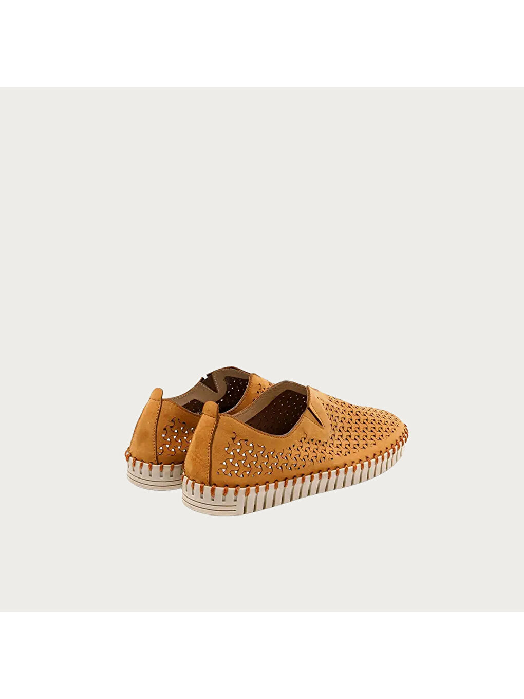 Kadın Kahverengi Sneaker 52H0 NABUK Caramel-4