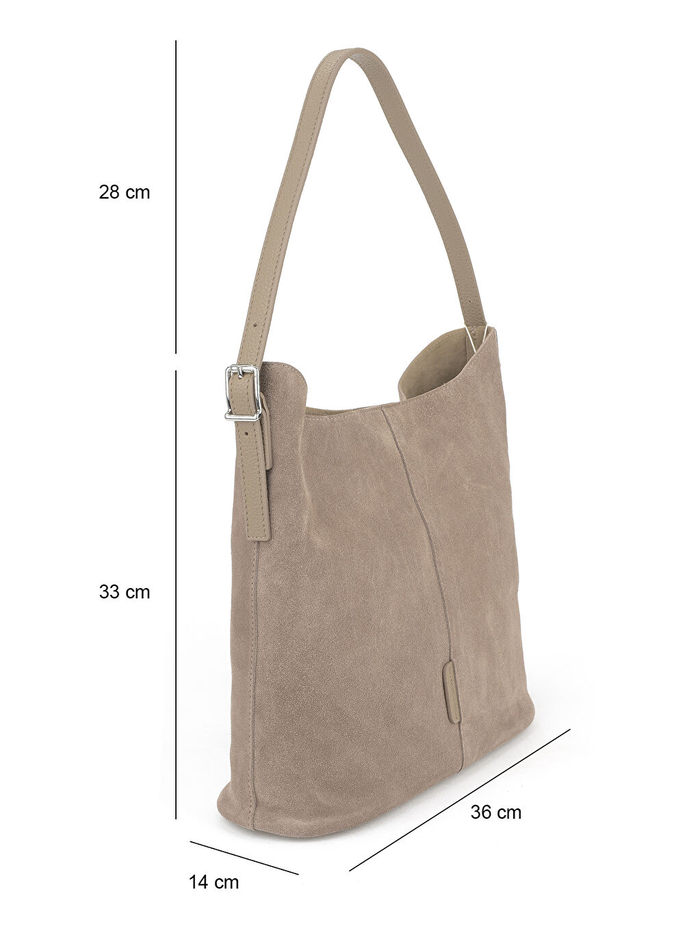 Bej Kadın Hakiki Deri Omuz ve El Çantası 153979Z5016 Kum-1