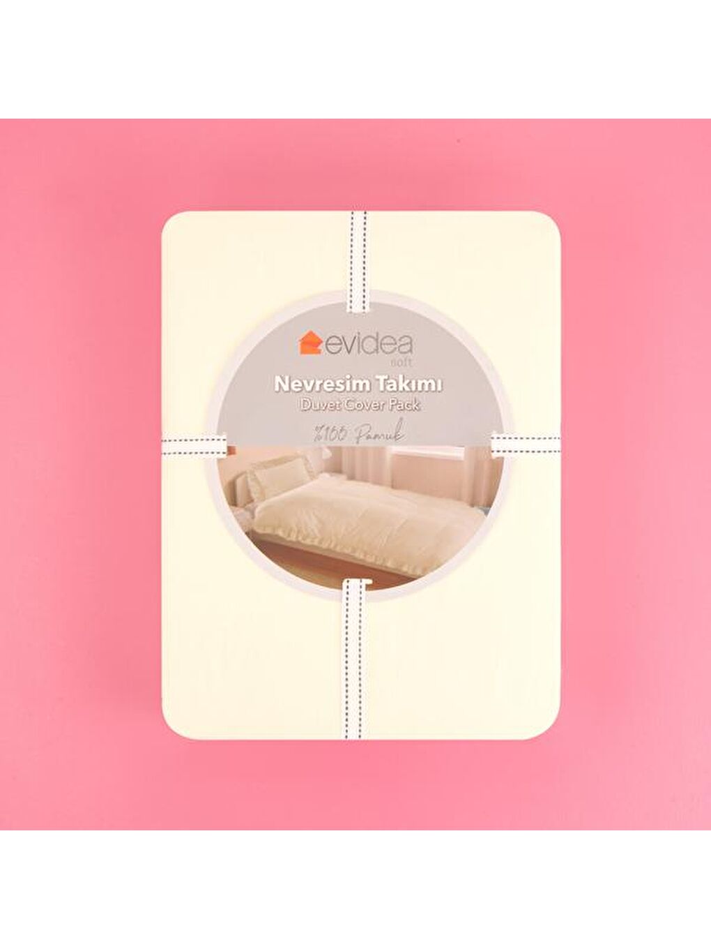 Bej Soft Fırfırlı Tek Kişilik Nevresim Takımı - Taş-1