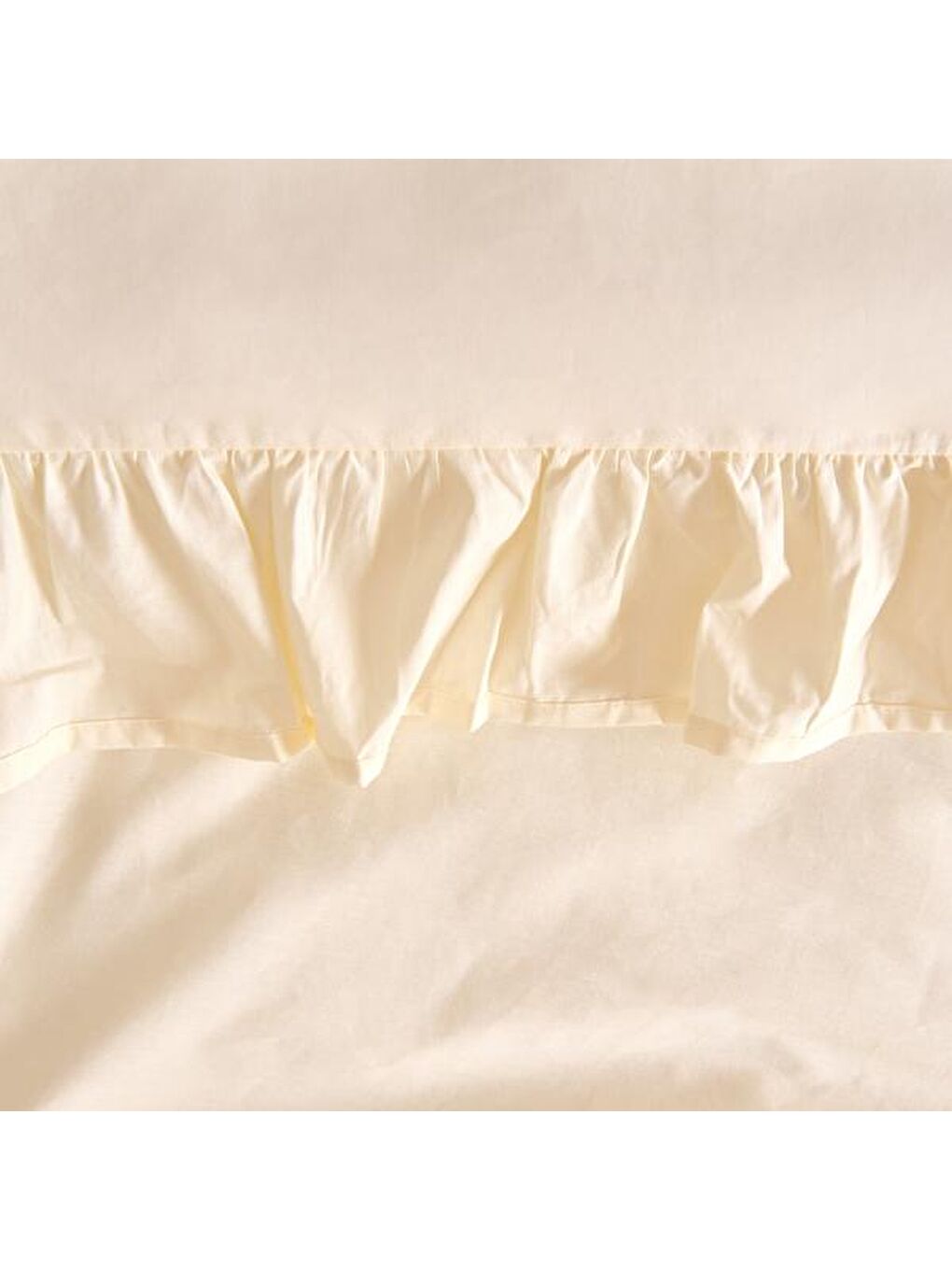 Bej Soft Fırfırlı Tek Kişilik Nevresim Takımı - Taş-2