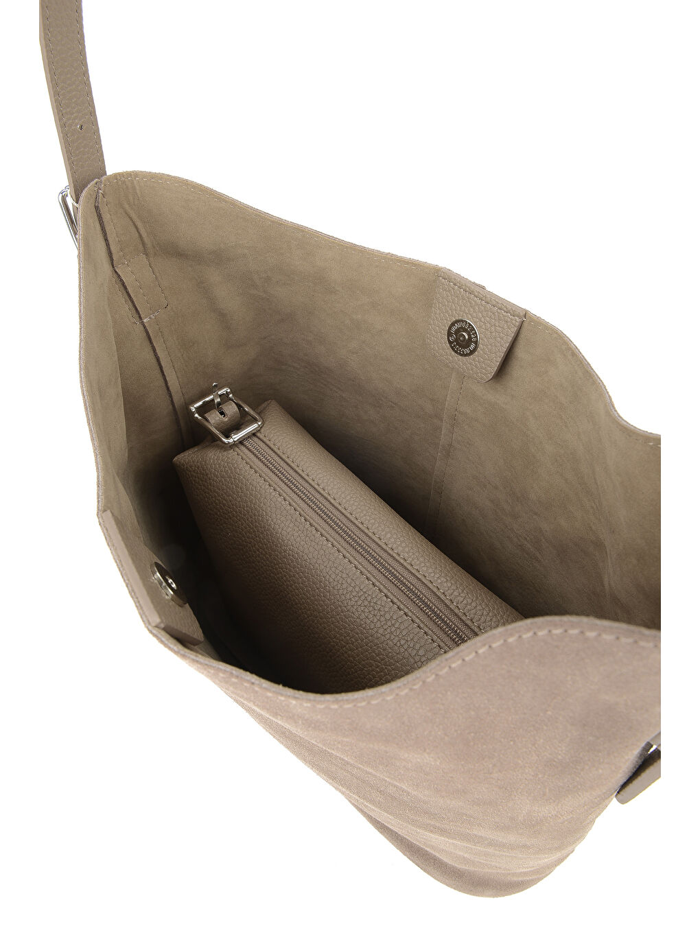 Bej Kadın Hakiki Deri Omuz ve El Çantası 153979Z5016 Kum-3