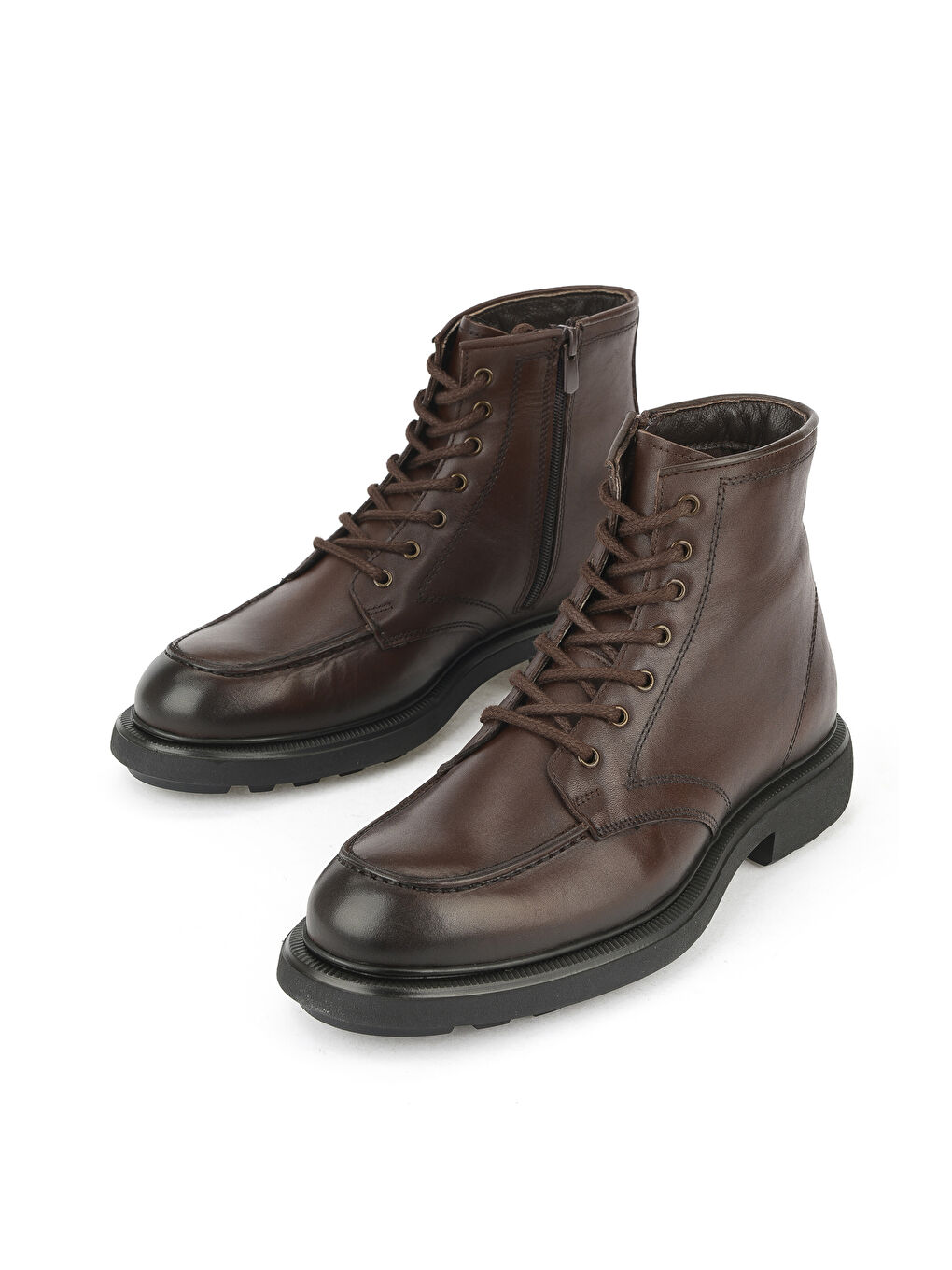 Kahverengi Erkek Hakiki Deri Bot 1531043Z4048 Kahve-4