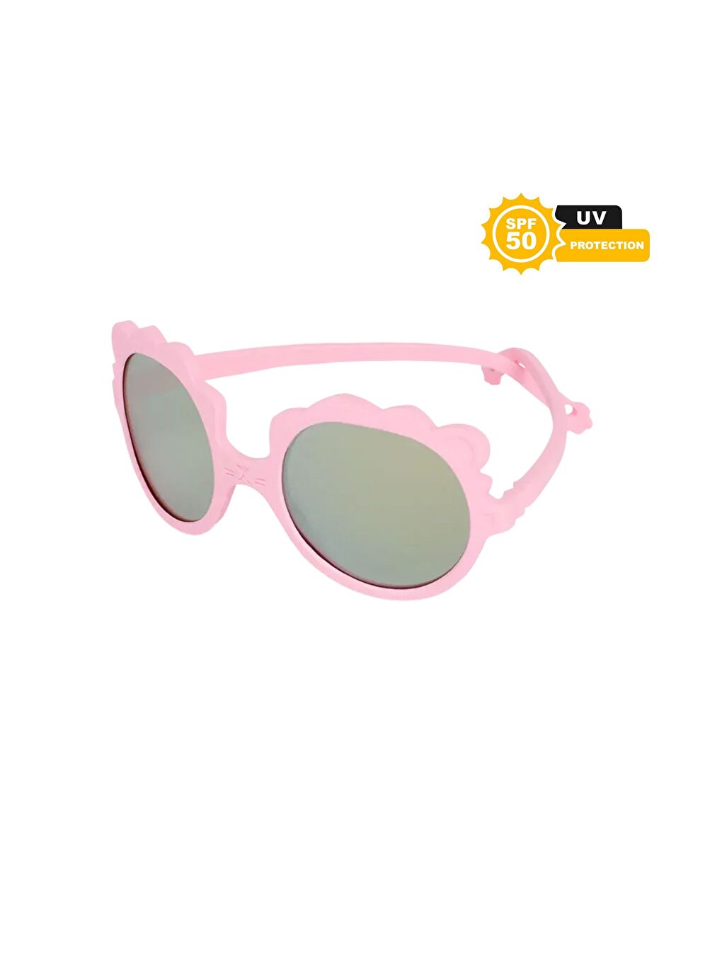 Pembe Lion Güneş Gözlüğü 2-4 Yaş Bubble Gum-1