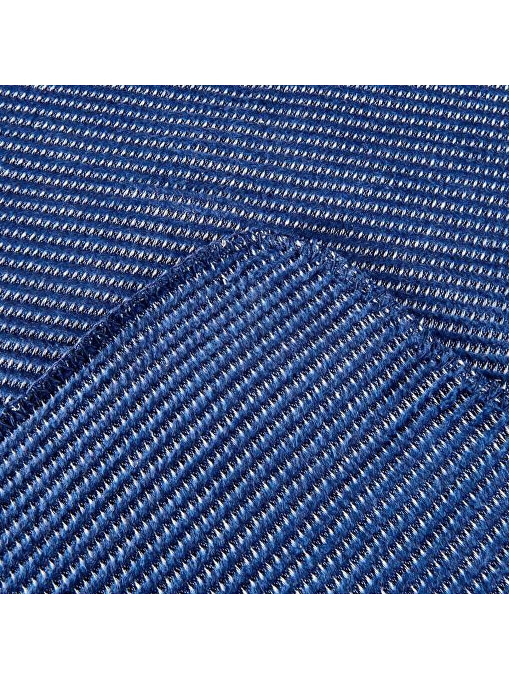 Soft Moza Pamuklu Tek Kişilik Battaniye - Lacivert - 150x200 cm-3