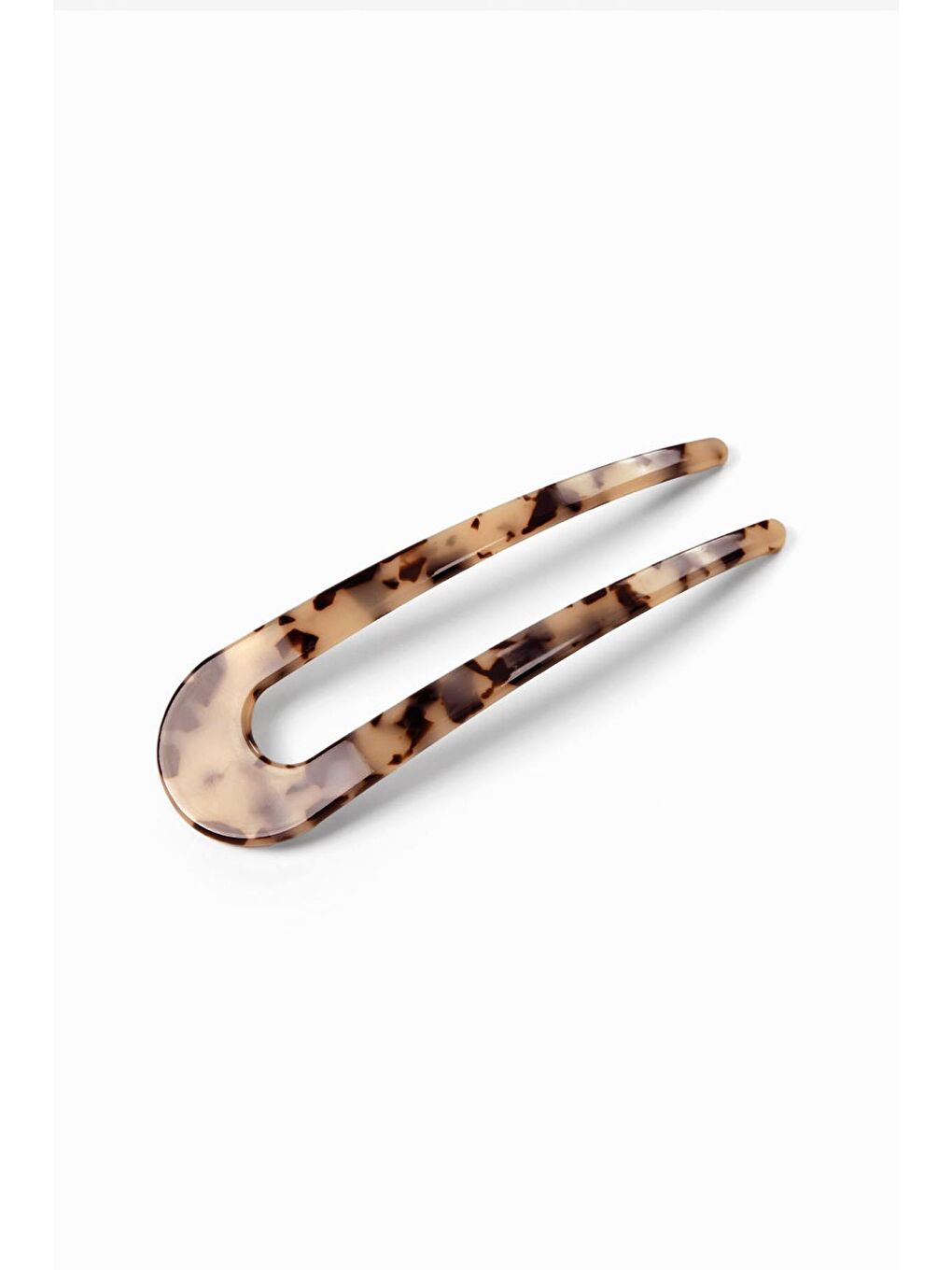 Bej Kemik U Topuz Çubuğu French Pin