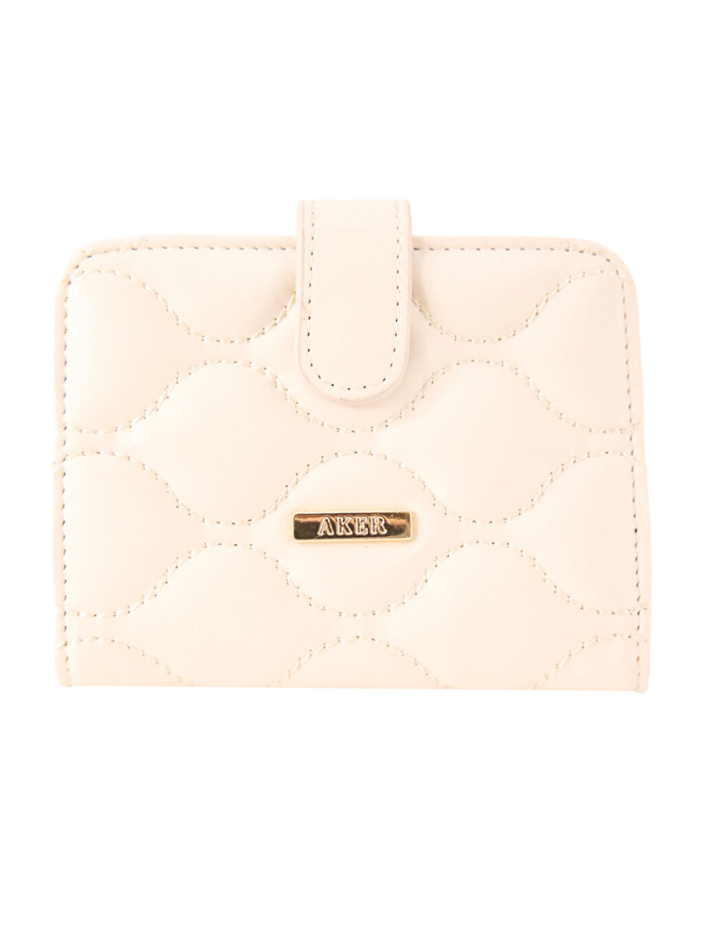 Ekru Czdn30010 Kare Çıtçıtlı Cüzdan