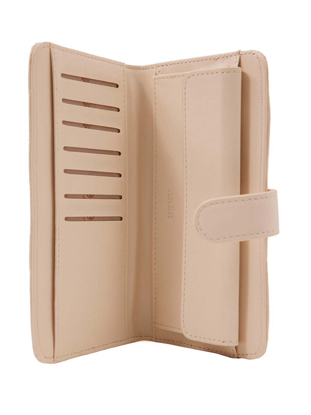 Ekru Czdn30009 Dikdörtgen Çıtçıtlı Cüzdan-2