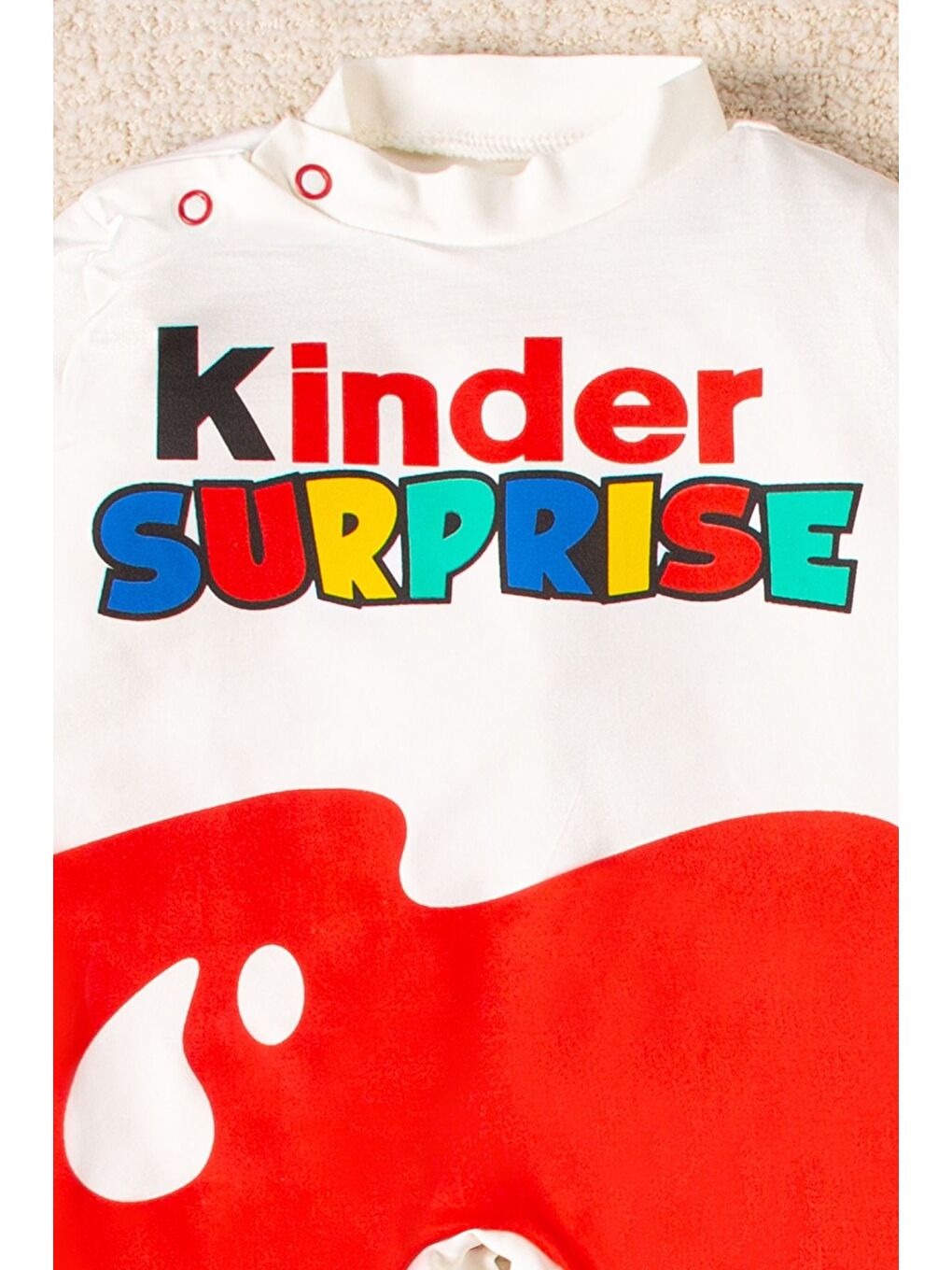 Kırmızı Kinder Sürpriz Bere Tulum Takım-5
