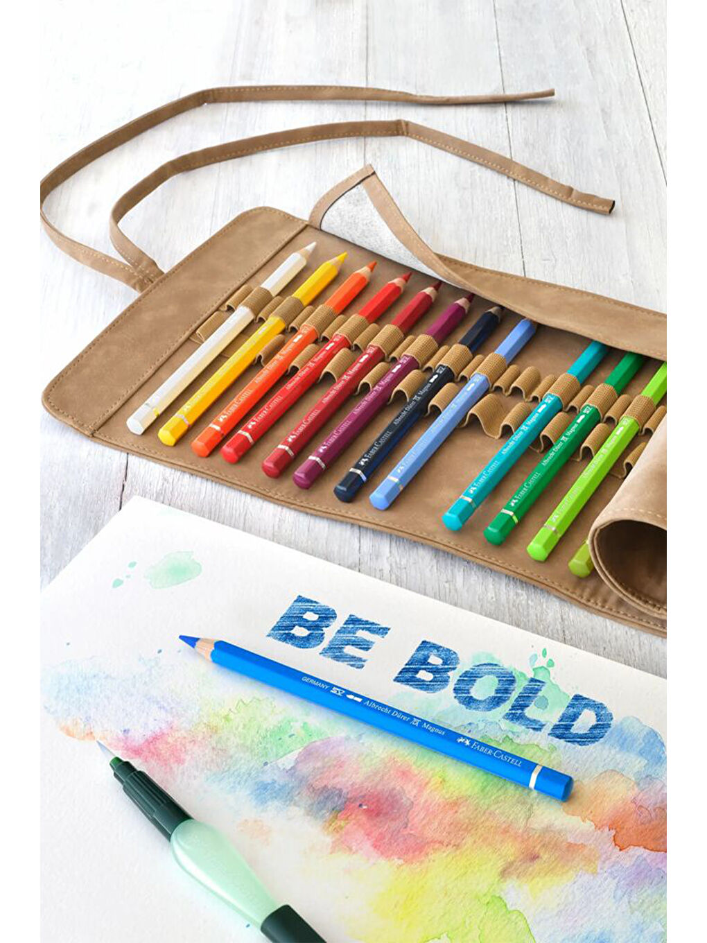 Albrecht Dürer Magnus 18’li Suluboya Kalem Seti – Kalem Rulosu ve Su Fırçası Dahil-4