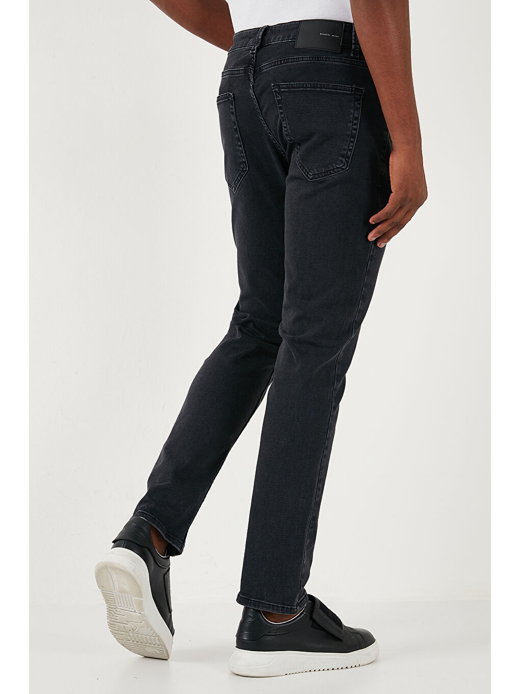 Buratti Siyah Streç Pamuklu Regular Fit Normal Bel Boru Paça Erkek Jeans 2211S23PARMA - 6