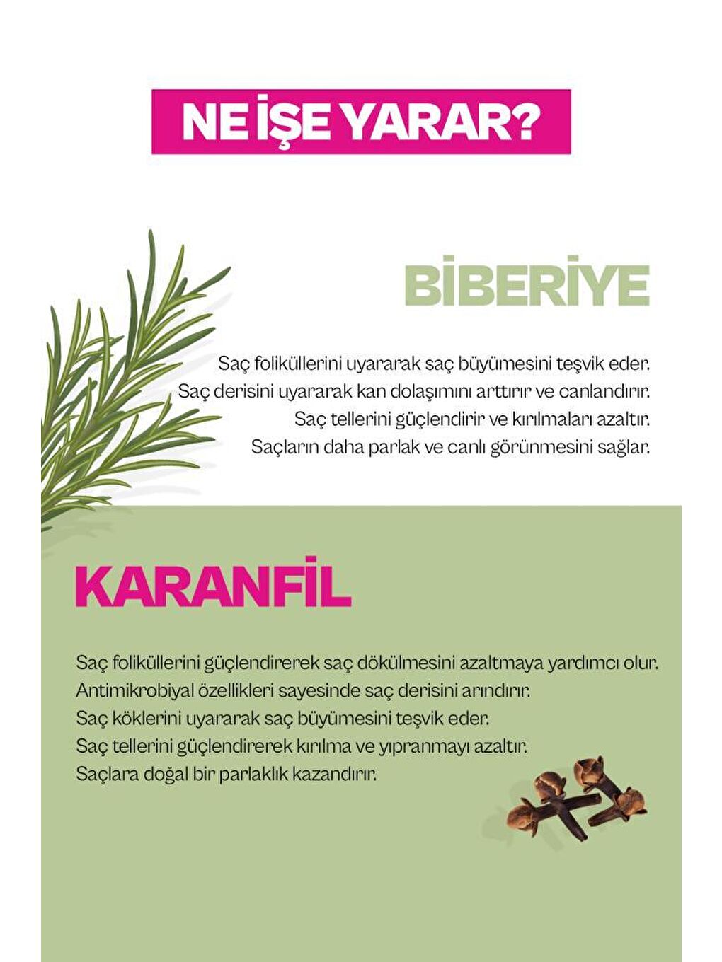 Urban Care Rosemary & Clove Biberiye ve Karanfil Saç Bakım Yağı % 99.5 Doğal ve Saf 100 ML - 3