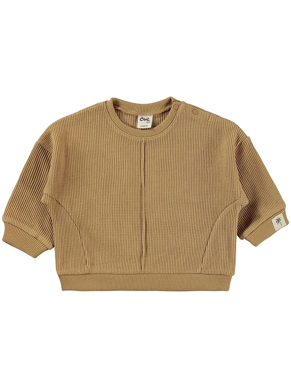 Baby Etiketli 6-18 Ay Takım - Kahverengi-1