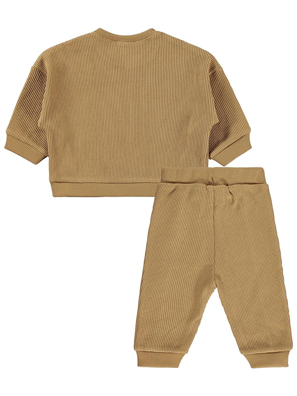 Baby Etiketli 6-18 Ay Takım - Kahverengi-2