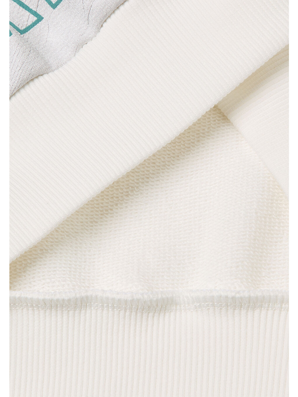 Erkek Çocuk Beyaz Baskılı Bisiklet Yaka Sweatshirt-2