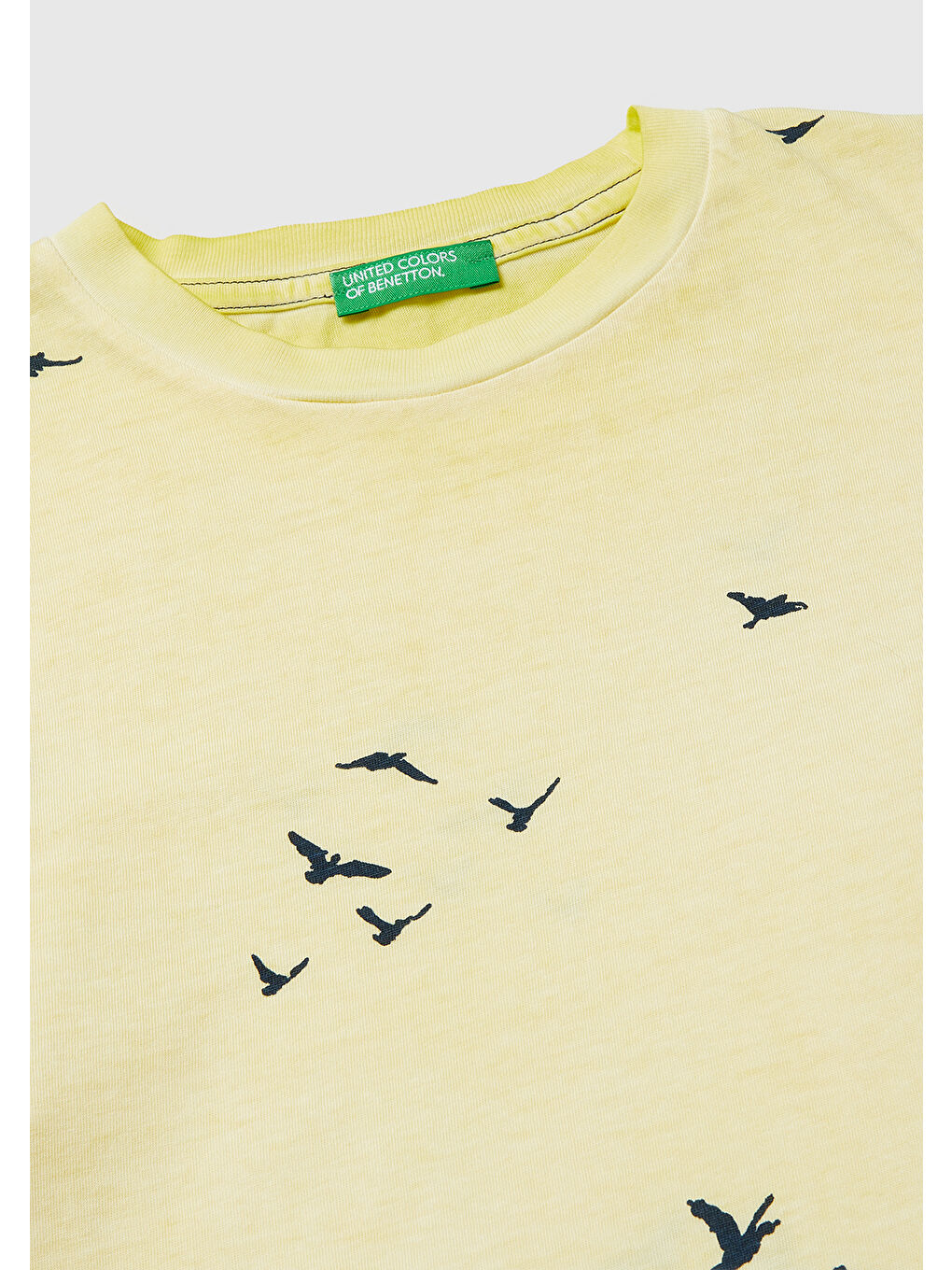 Erkek Çocuk Sarı Çoklu Baskılı Yuvarlak Yaka T-Shirt-2