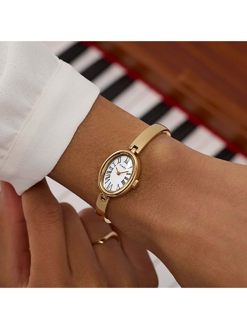 Sarı TW2Y27200 Kadın Kol Saati-5