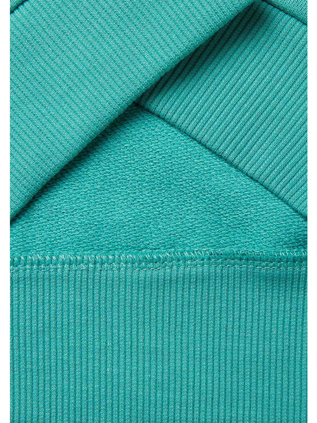 Erkek Çocuk Mavi-yeşil Arkası Baskılı Rahat Kalıp Bisiklet Yaka Sweatshirt-2