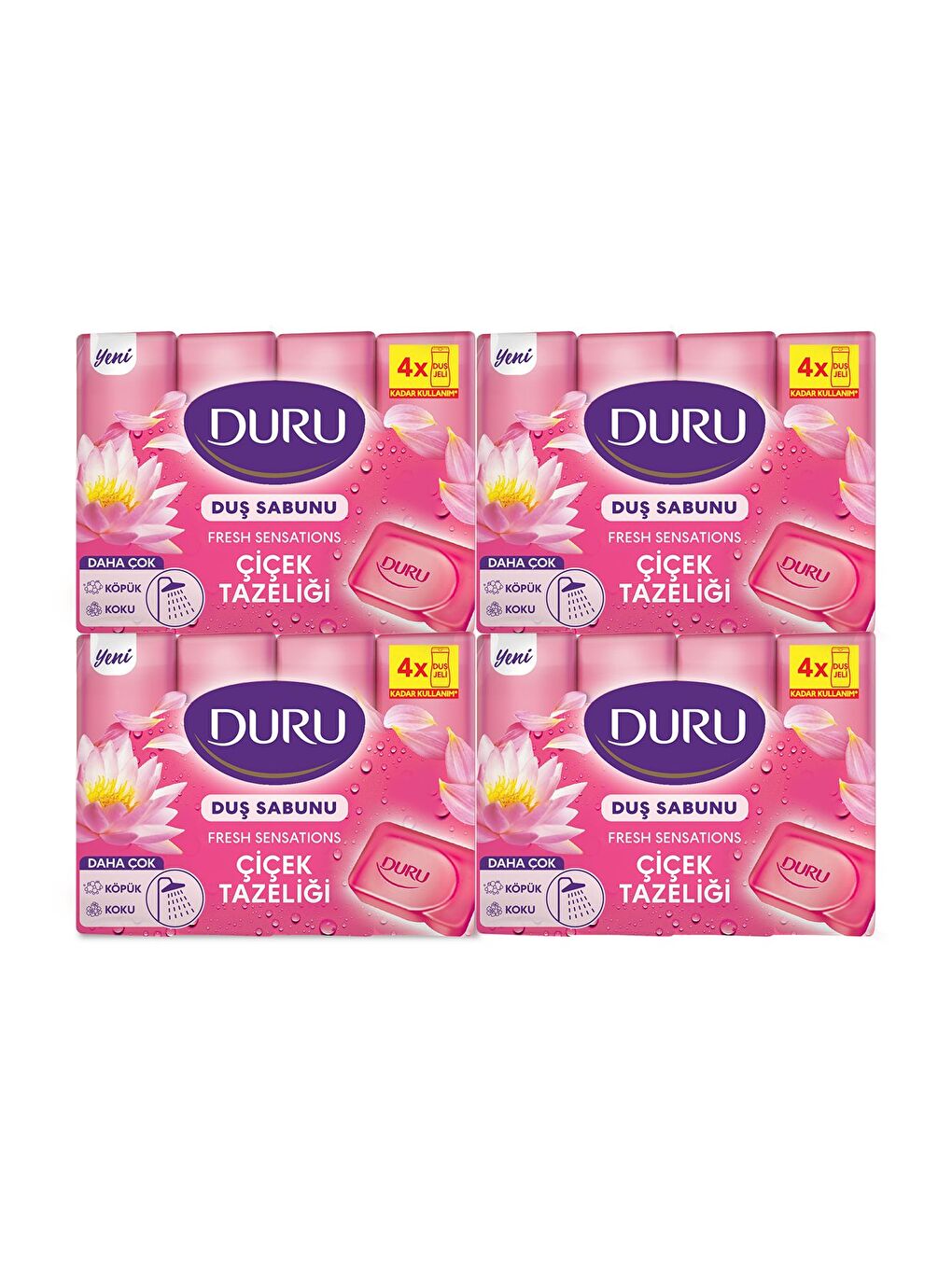 Fresh Sensations Çiçek Tazeliği 16 Adet Duş Sabunu 4x600gr