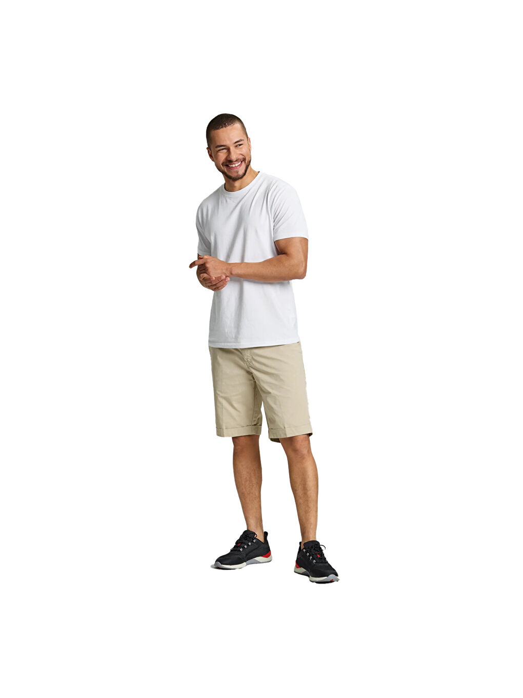 Deck Erkek Beyaz Tişört-2