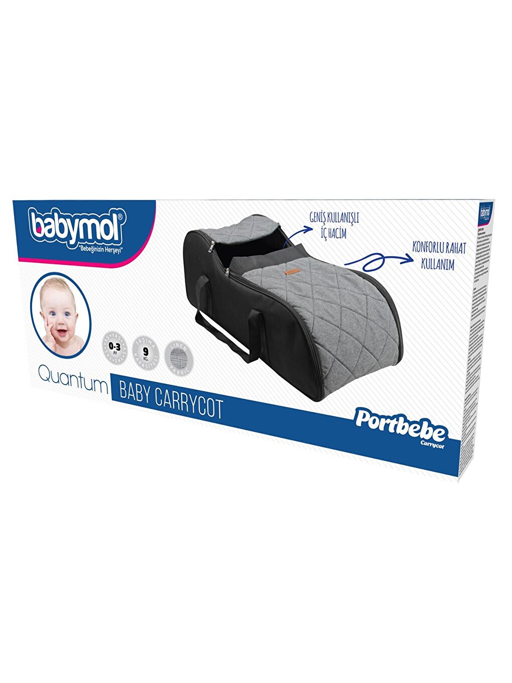 Quantum Portbebe - Gri Standart-1