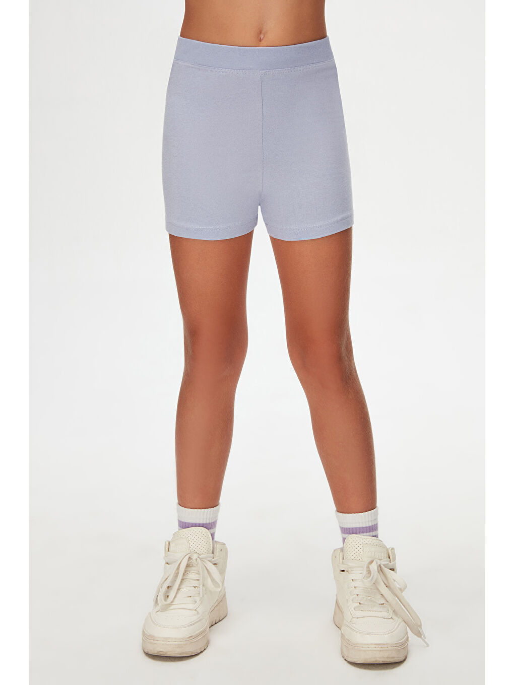 Açık Lila Basic Kız Çocuk Dans Şort-1