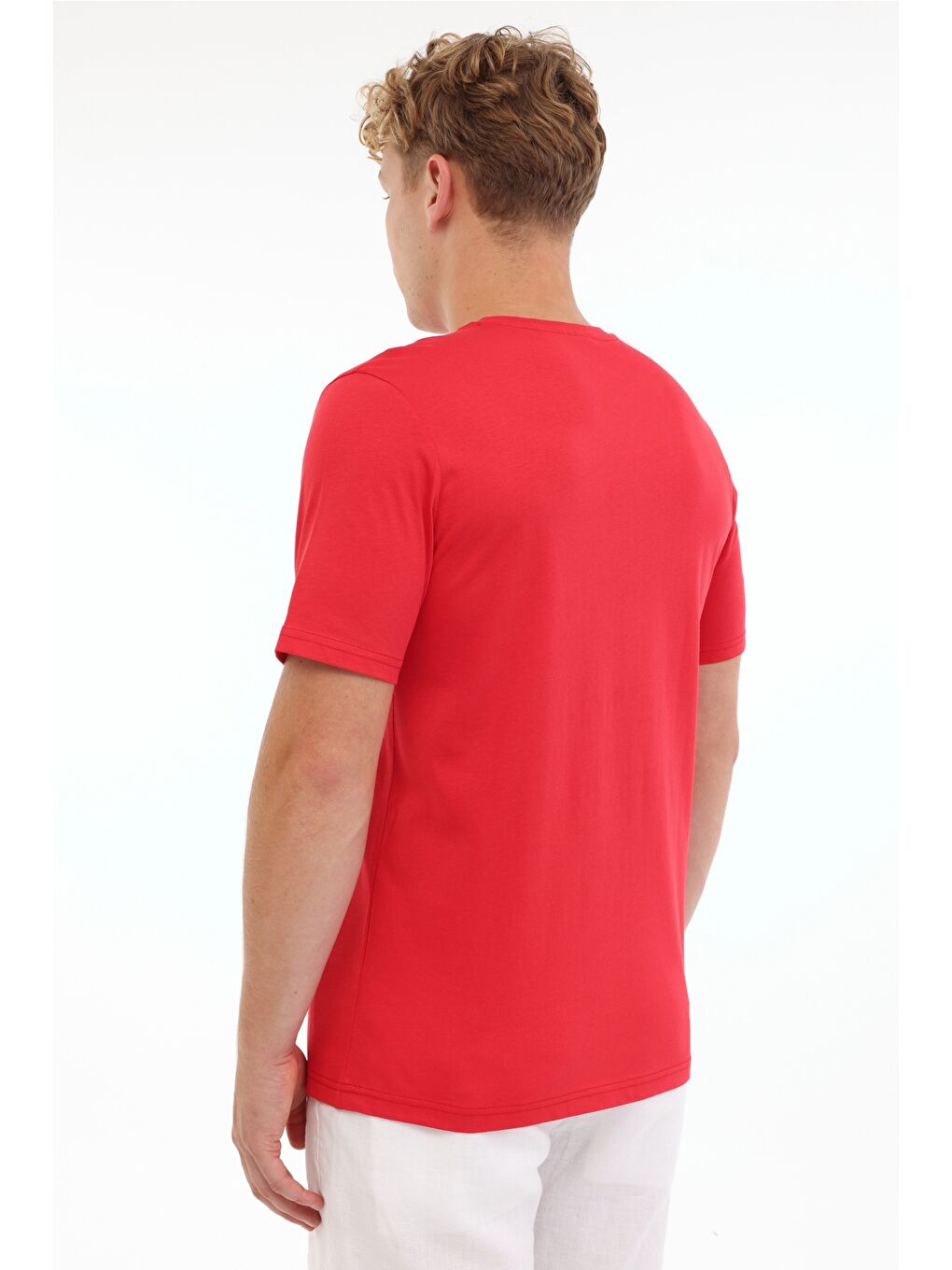 ML ETCOR 11MRN200 5FX Kırmızı Erkek Kısa Kol T-Shirt-1