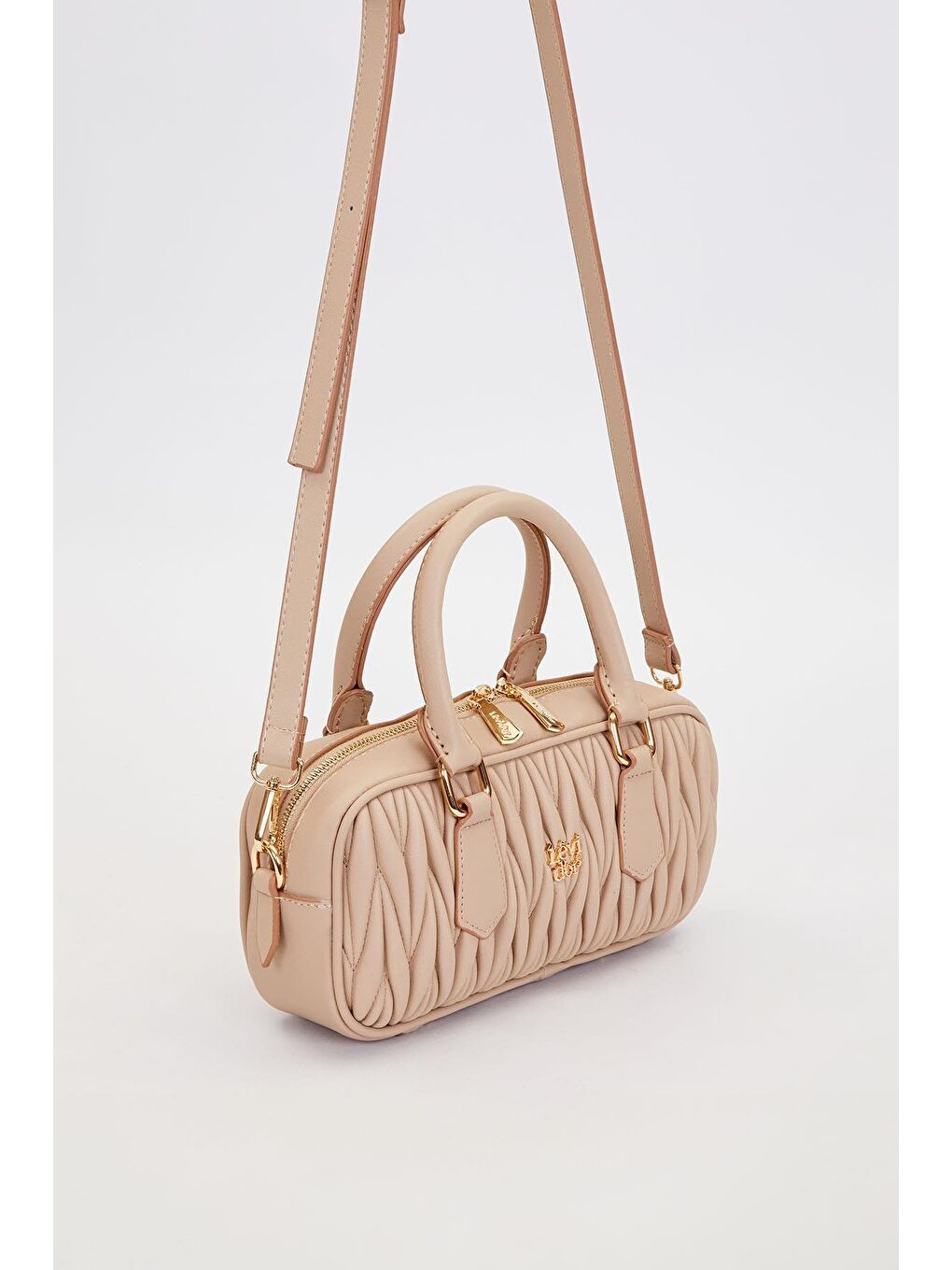 Bej Vizon Kadın El ve Omuz Çantası 930928-1