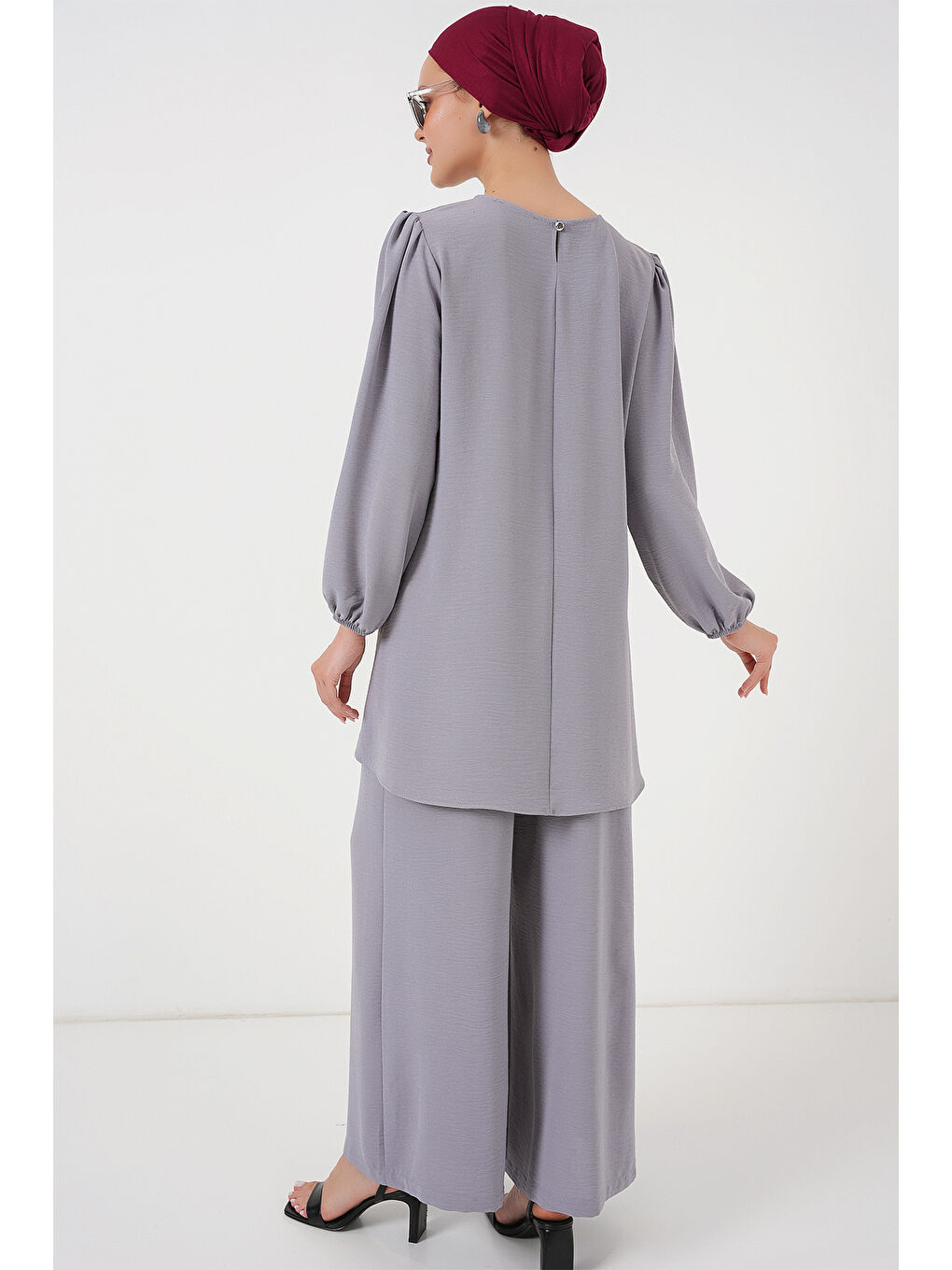 Ayrobin Tunik Pantolon Alt Üst Takım 6712 - Gri-5