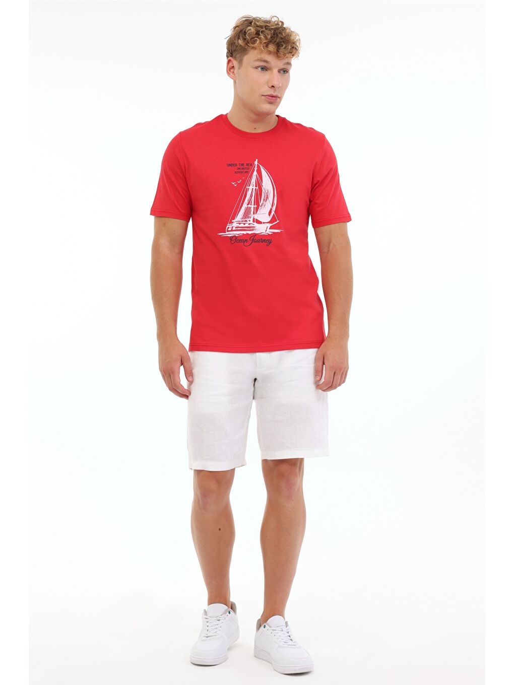 ML ETCOR 11MRN200 5FX Kırmızı Erkek Kısa Kol T-Shirt-2