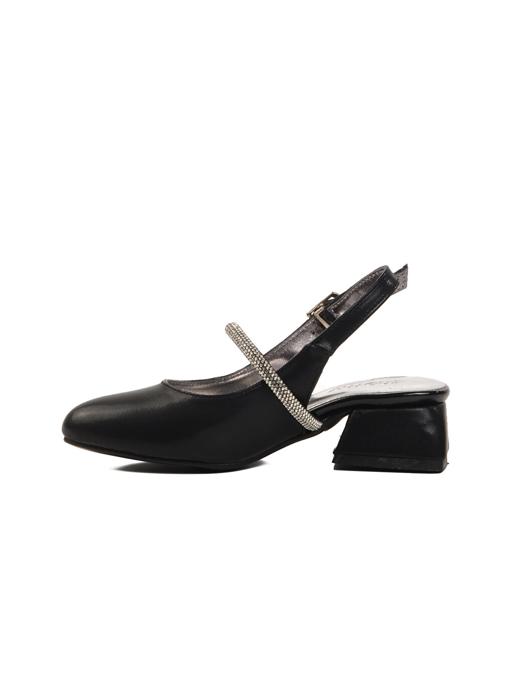 Siyah Taş İşlemeli Kız Çocuk Sandalet 253 RY 4091 P-1