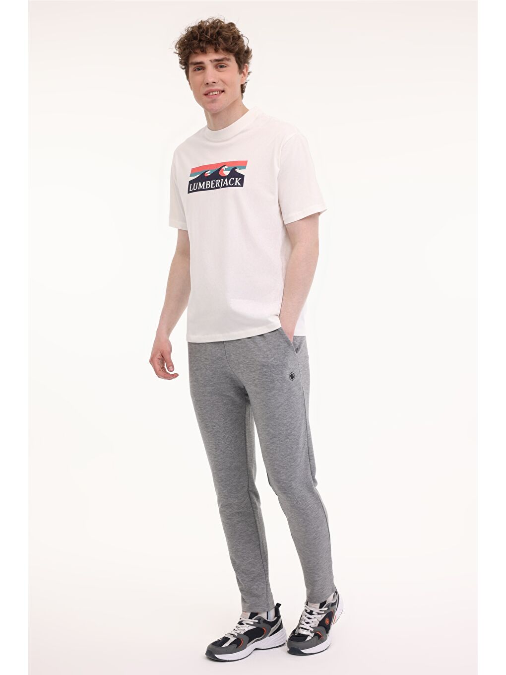 Bej ML ROGER 11OTD2-31 5FX Ekru Erkek Kısa Kol %100 Pamuk Tişört-2