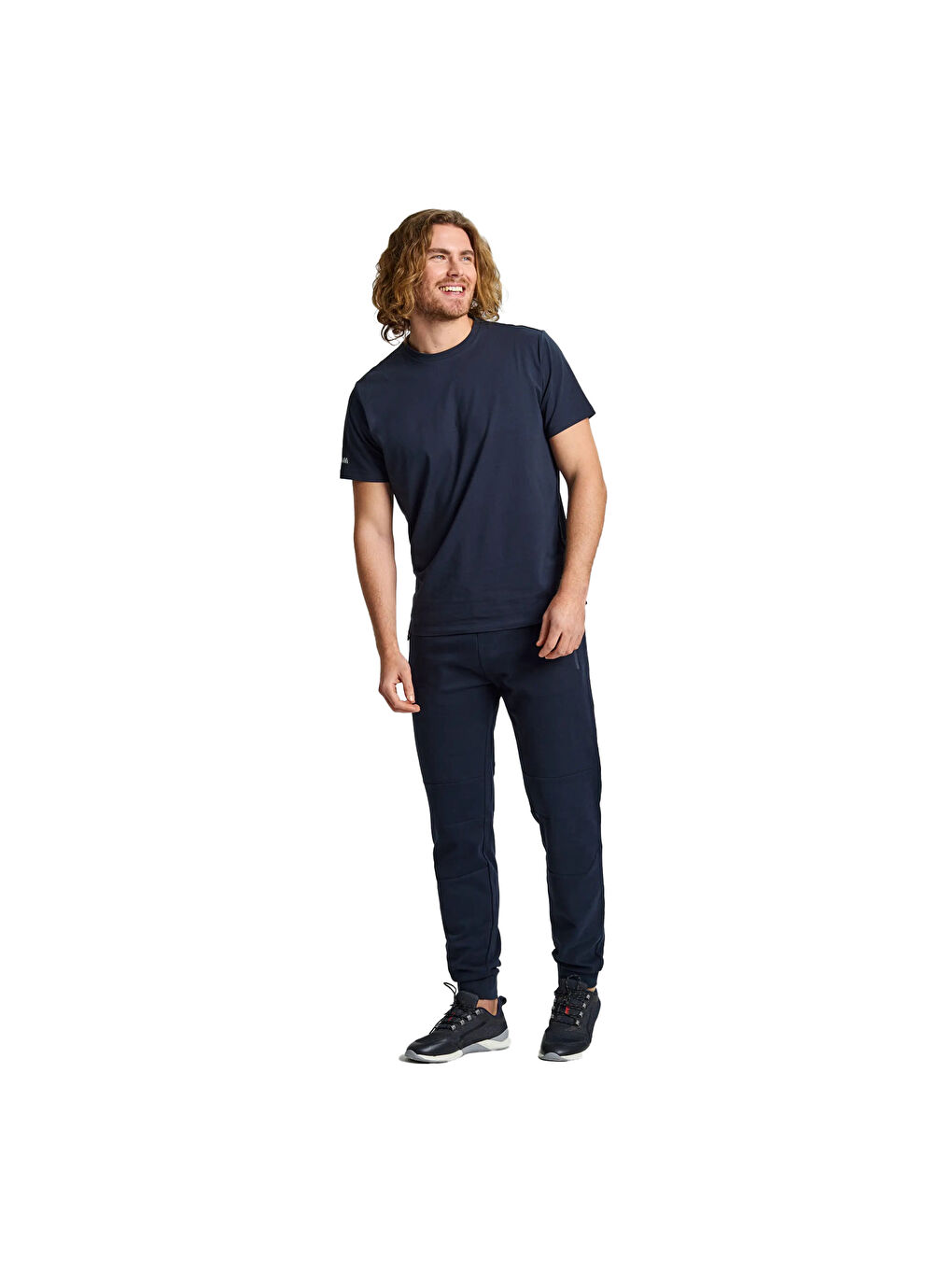 Lacivert Deck Erkek Mavi Tişört-1