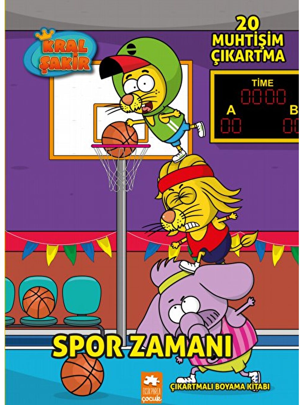 Kral Şakir Spor Zamanı / Çıkartmalı Boyama Kitabı