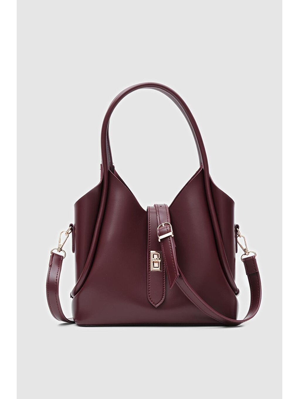 Cindy El Ve Çapraz Çanta Bordo