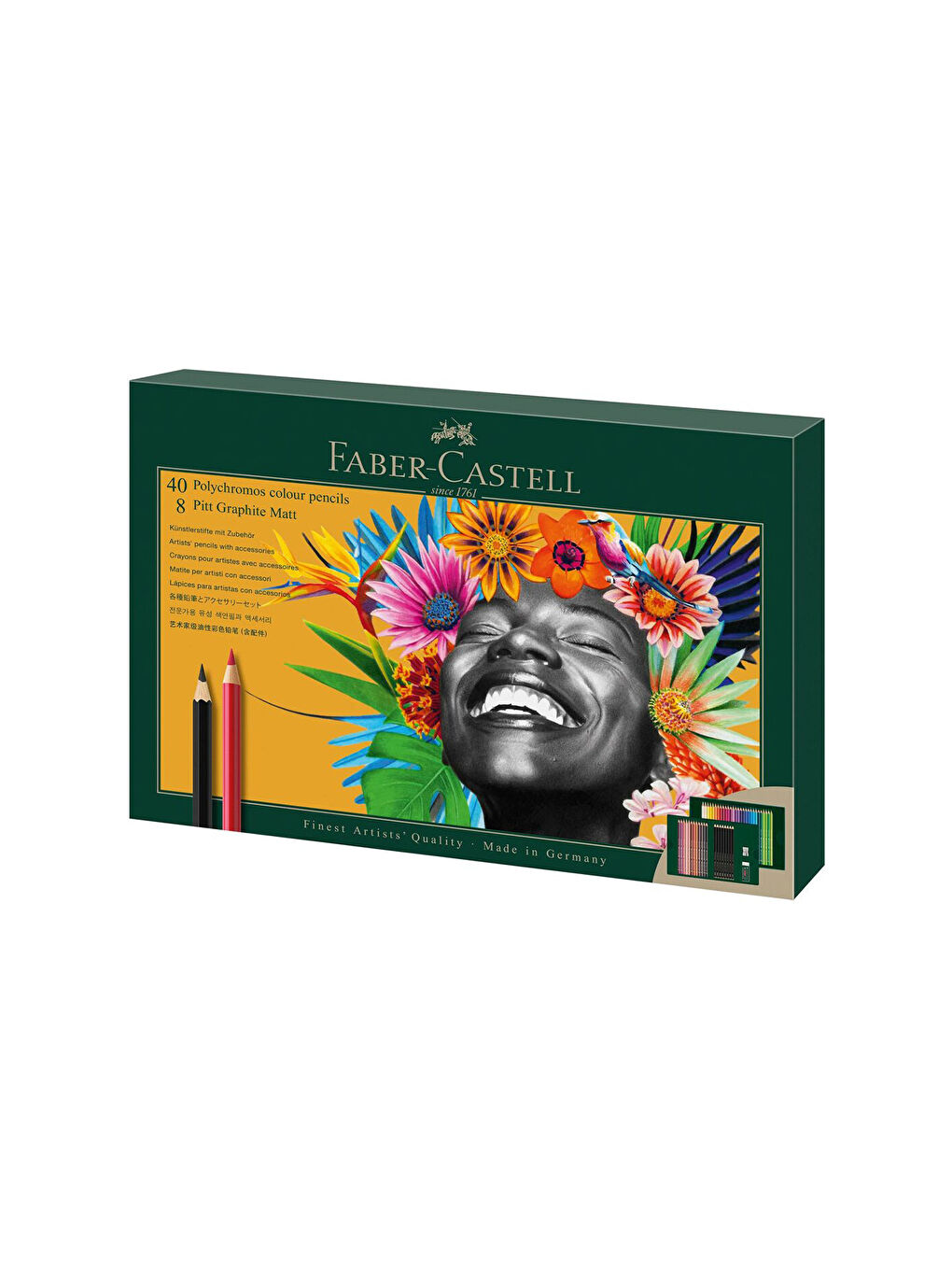 Polychromos & Pitt Graphite Matt 50'li Hediye Seti, Parlak ve Canlı Renkler