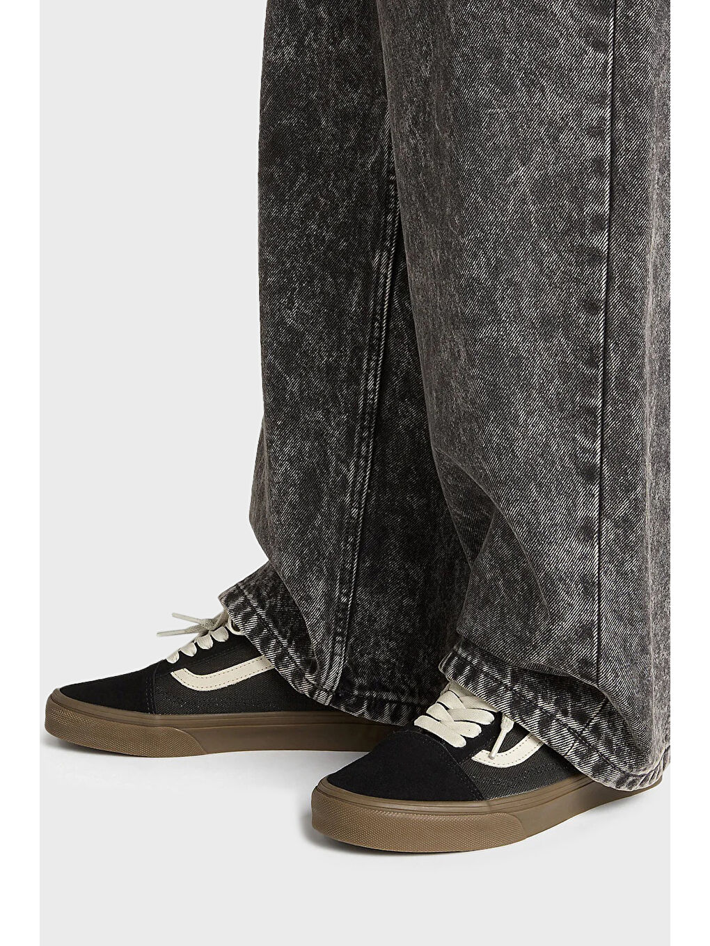 Siyah Old Skool Süet ve Kanvas Sneaker Ayakkabı VN0A2Z42BMA1-1