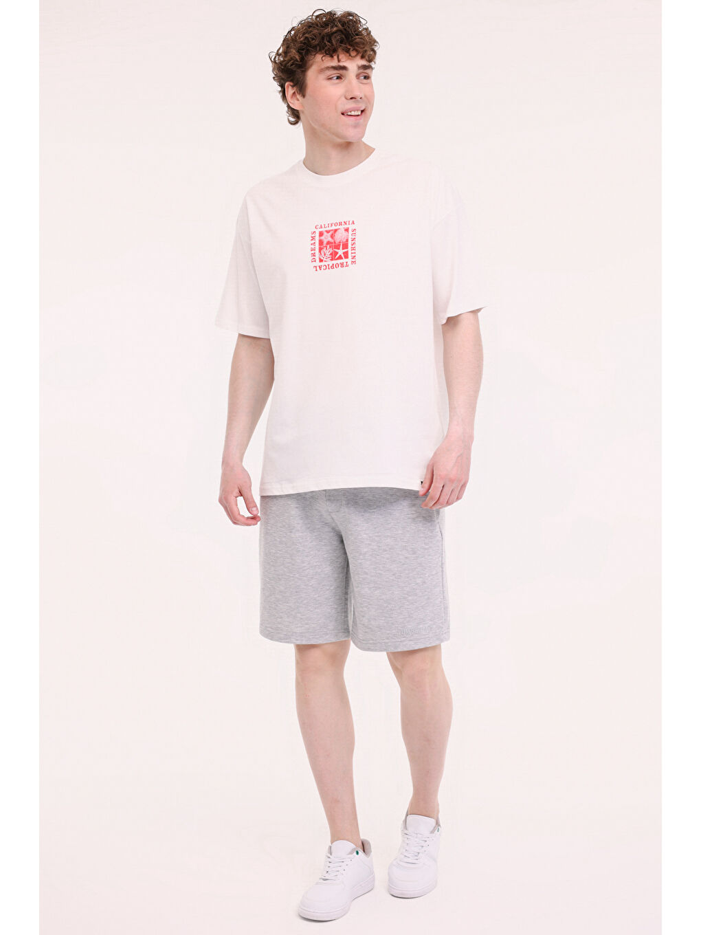 ML JON 11HL113 5PR Beyaz Erkek Kısa Kol T-Shirt-2