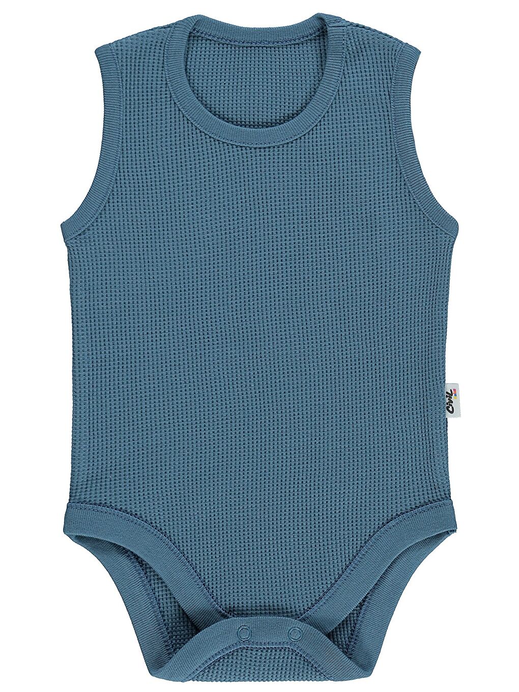 İndigo Baby Basic 3-18 Ay Çıtçıtlı Badi - Mavi