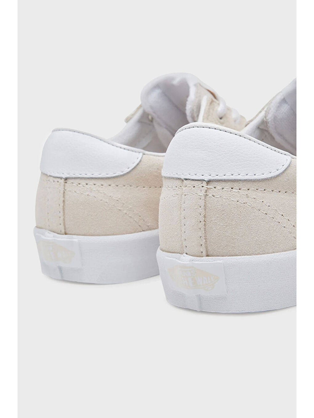 Bej Sport Low Logolu Deri Detaylı Süet Sneaker Ayakkabı VN000D1PDJR1-4